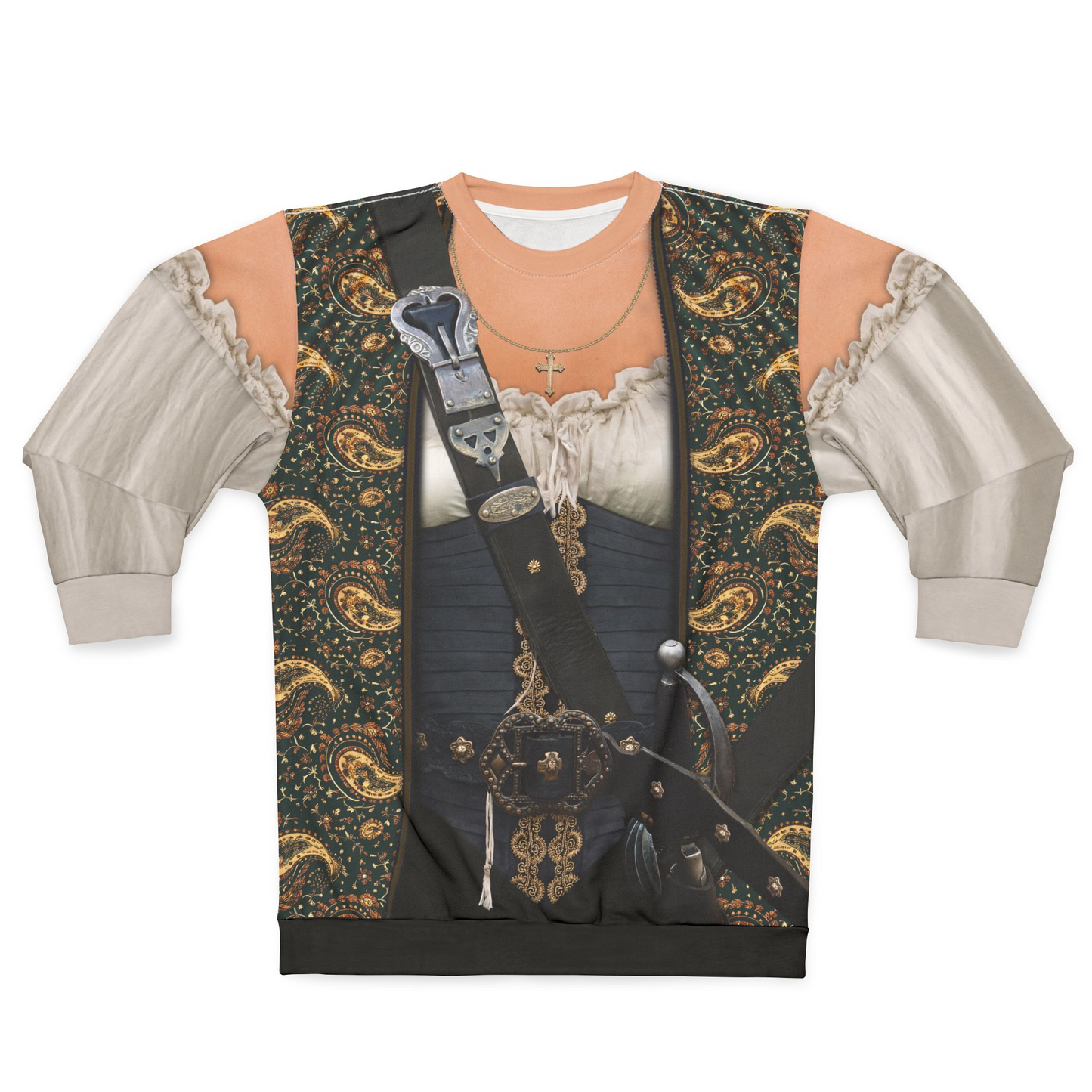 Angelica Teach Long Sleeve Shirt, Pirates of the Caribbean Costume