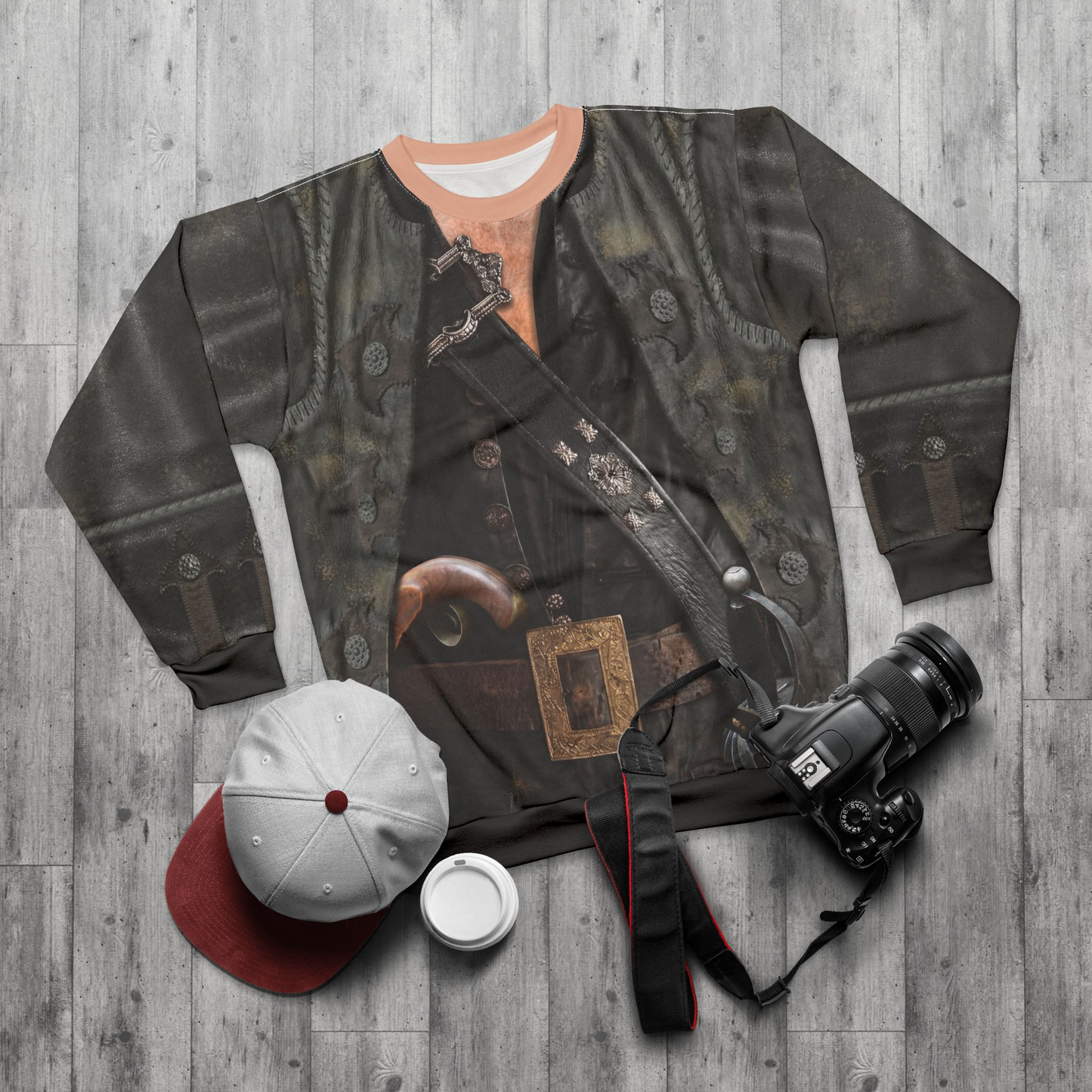 Blackbeard Long Sleeve Shirt, Pirates of the Caribbean Costume