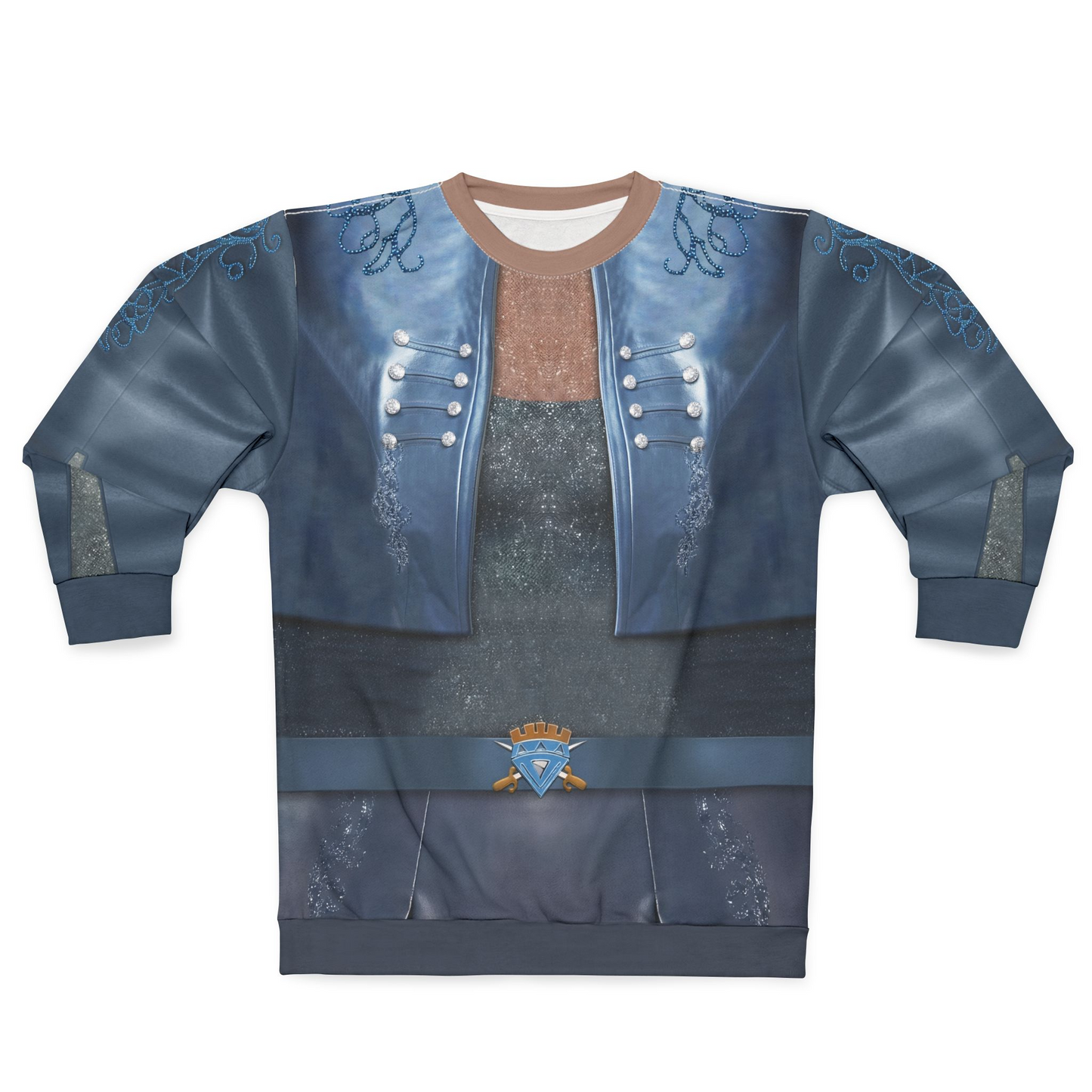 Chloe Charming Blue Jacket Long Sleeve Cosplay, Descendants 5 Wicked Wonderland Costume