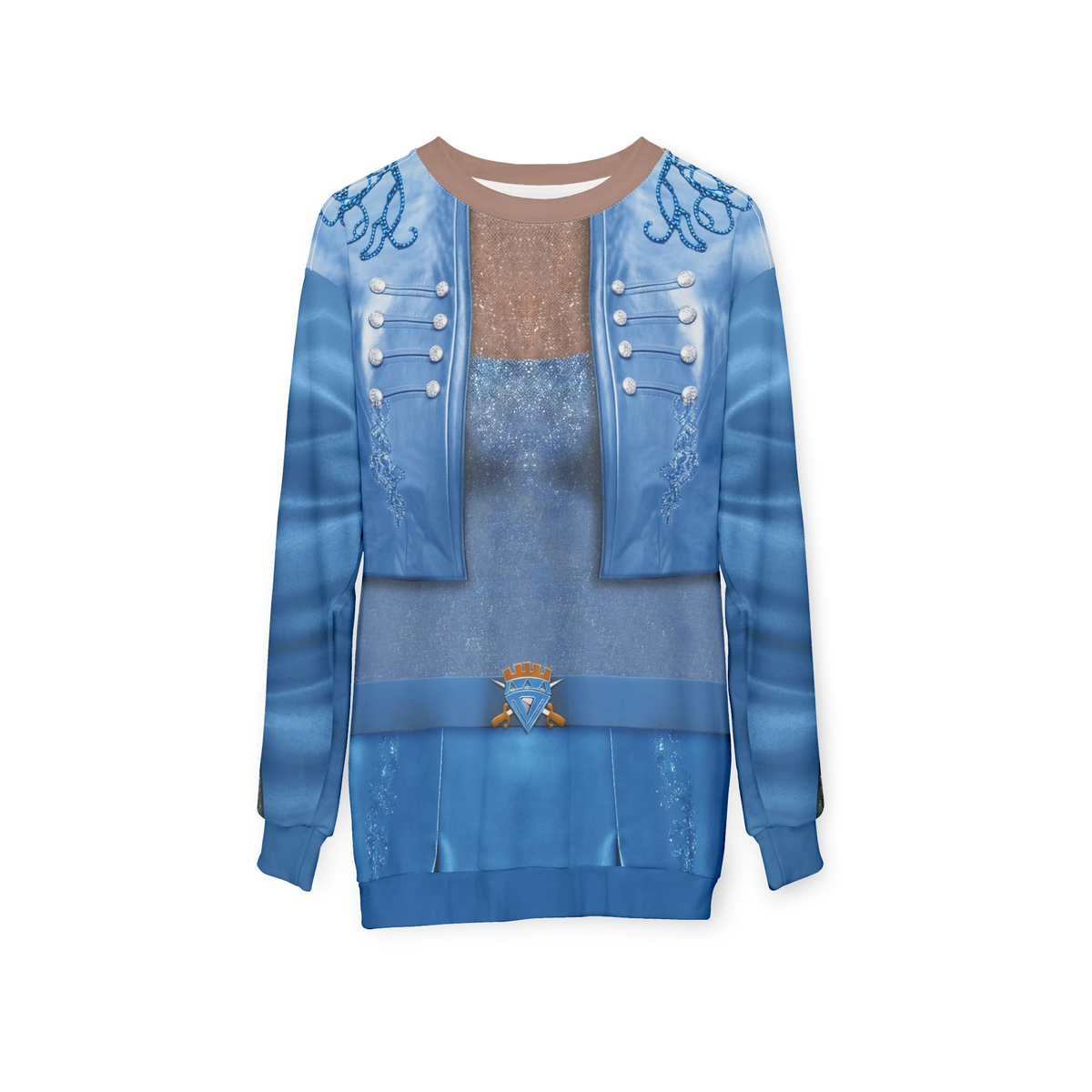 Chloe Charming Blue Jacket Long Sleeve Cosplay, Descendants 5 Wicked Wonderland Costume