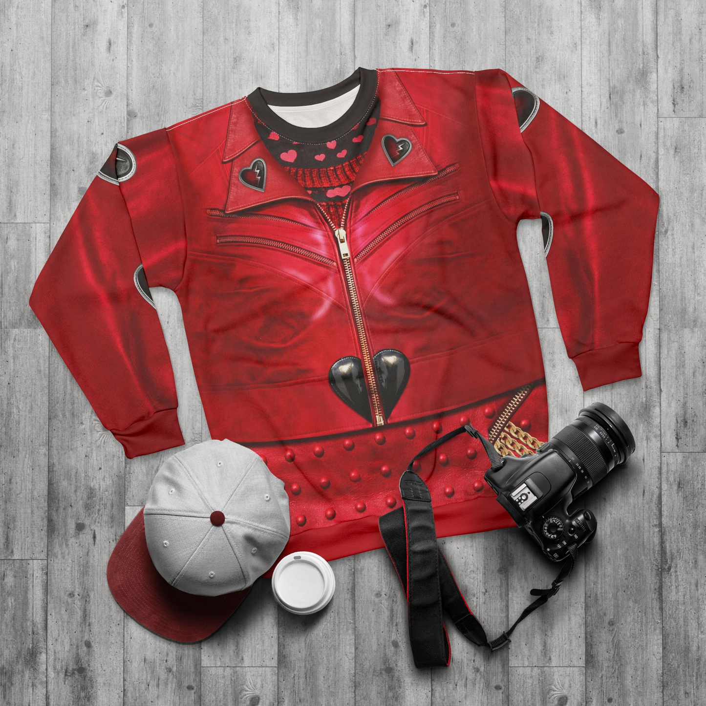Red Jacket Long Sleeve Cosplay, Descendants 5 Wicked Wonderland Costume