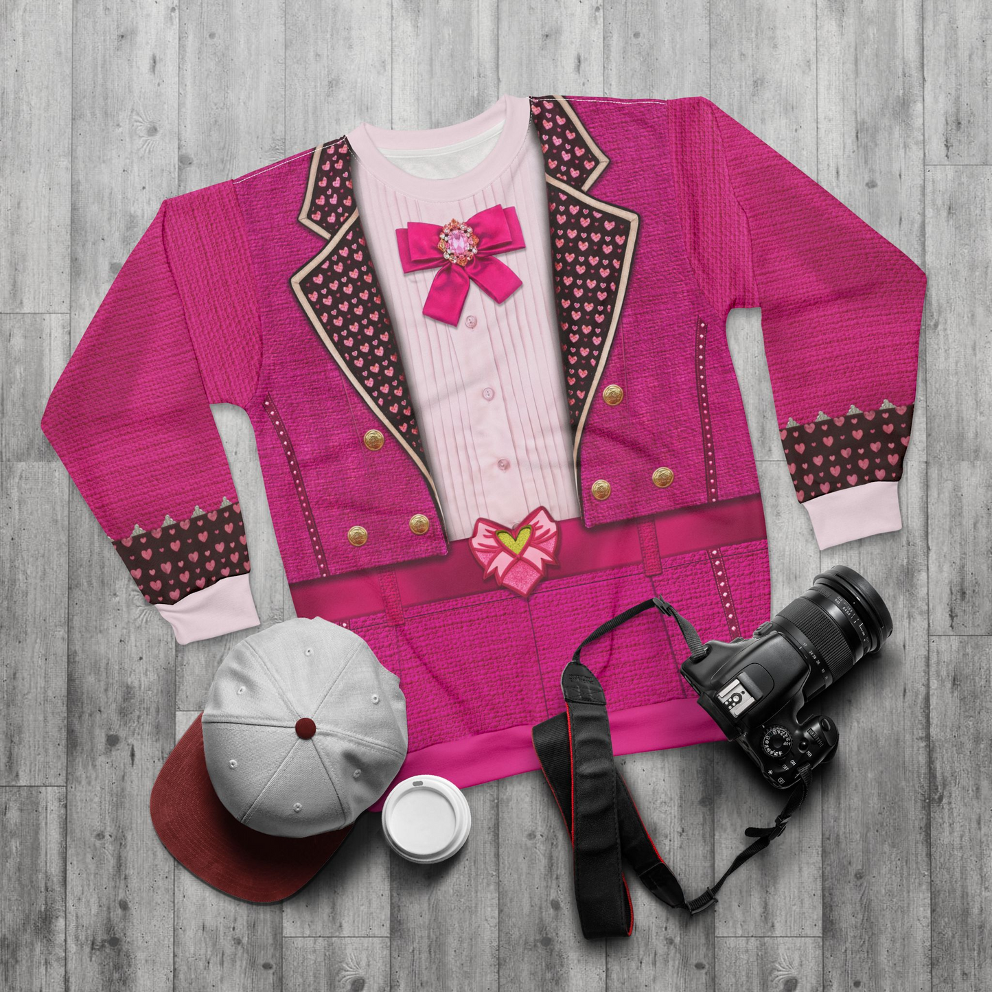Pink Cute Look Long Sleeve Shirt, Descendants 5 Wicked Wonderland Costume