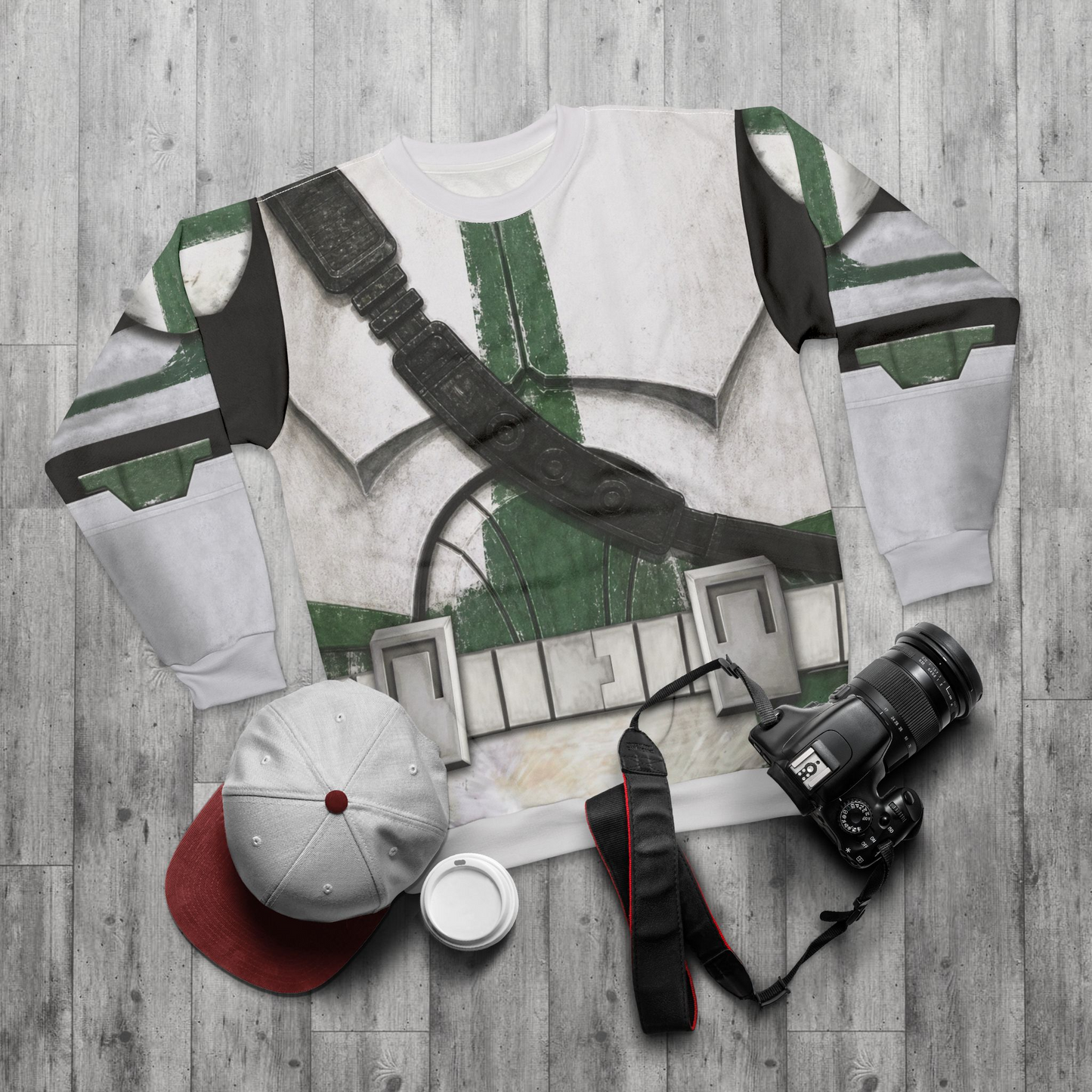 Clone Commander Gree Armor Long Sleeve Cosplay, Star Wars: The Clone Wars Costume