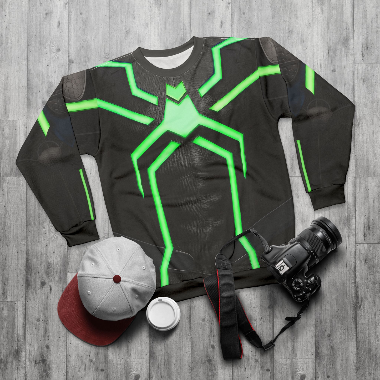 Spider-Man Big Time Suit Stealth Long Sleeve Cosplay, Marvel Game Character Inspired Costume
