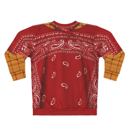 Woody Paisley Long Sleeve Cosplay, Toy Story 5 Costume