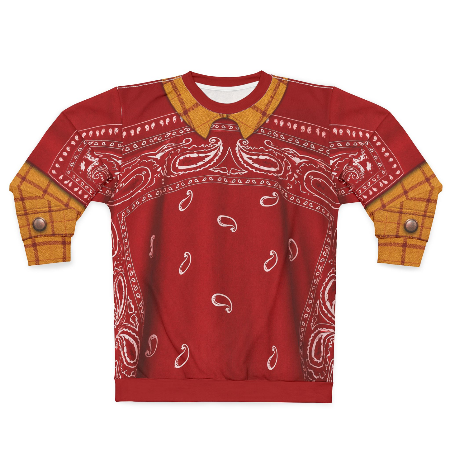 Woody Paisley Long Sleeve Cosplay, Toy Story 5 Costume