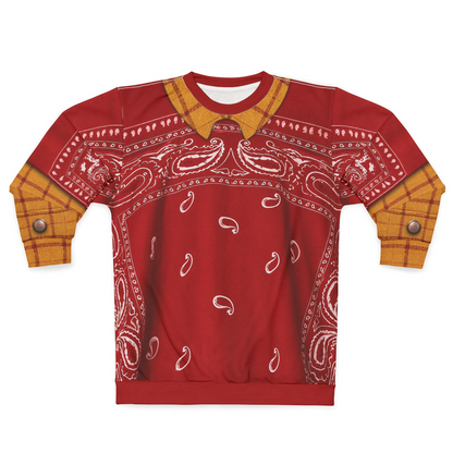 Woody Paisley Long Sleeve Cosplay, Toy Story 5 Costume