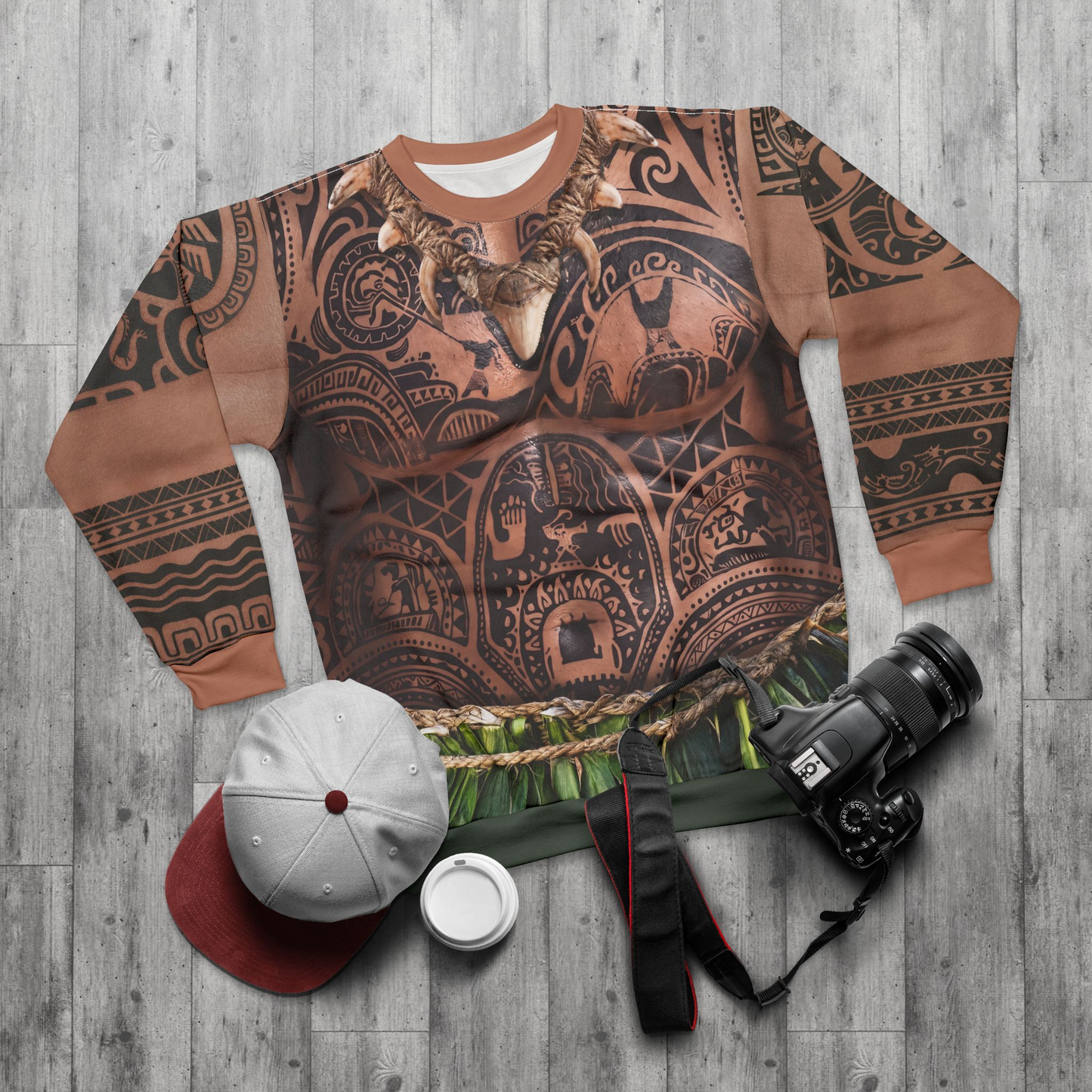 Maui Long Sleeve Shirt, Moana Live Action Costume
