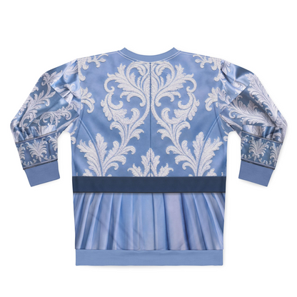 Queen Cinderella's Blue Long Sleeve Shirt, Descendants 5 Cosplay, Wicked Wonderland Fantasy Outfit, Disney Costume Cosplay