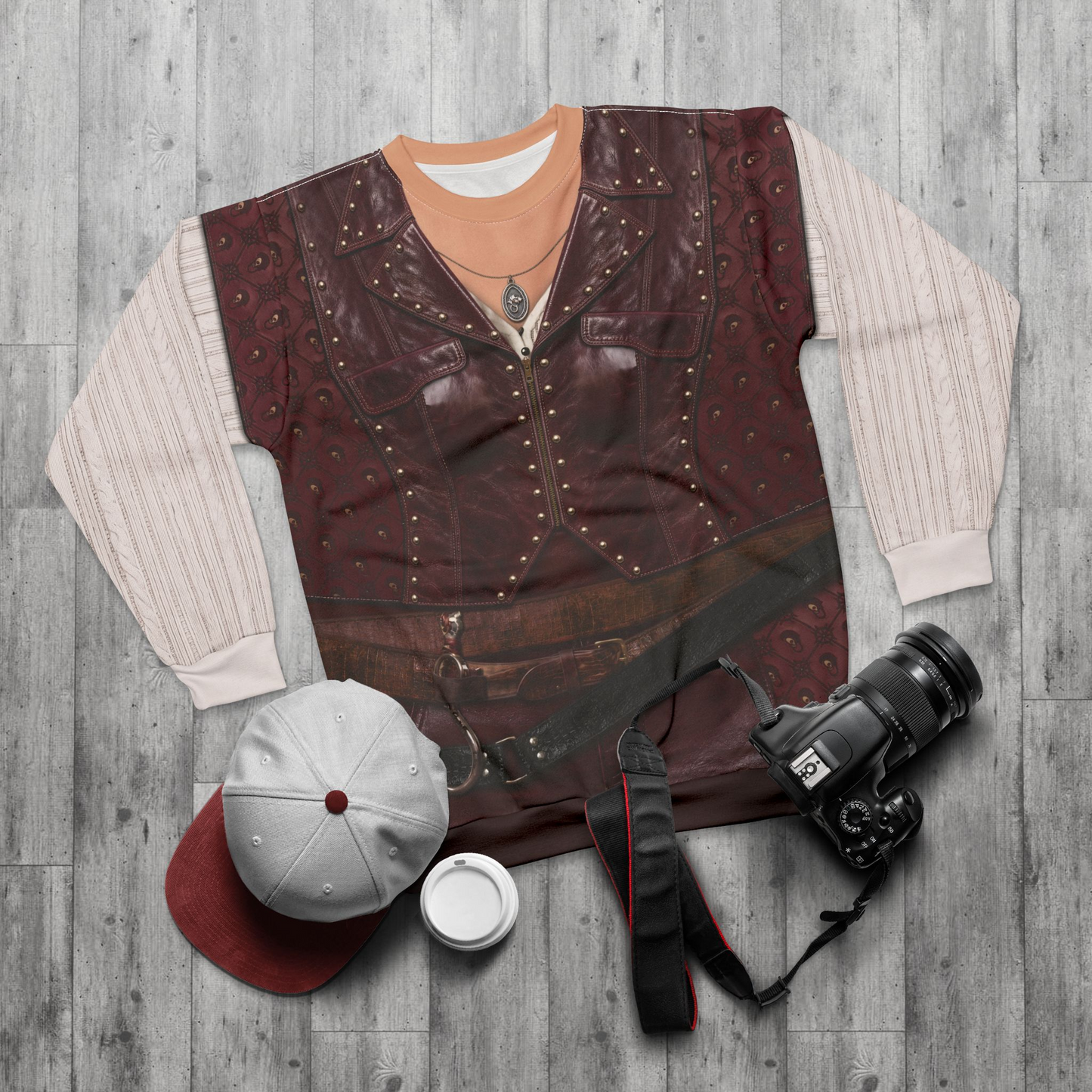 Hazel Hook Long Sleeve Shirt, Descendants 5 Costume, Wicked Wonderland Cosplay, Musical Fantasy Character Outfit, Halloween Party Apparel