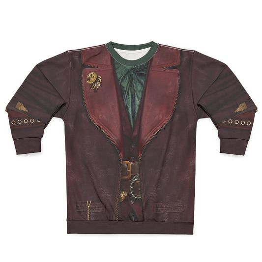 Maddox Hatter Long Sleeve Shirt, Descendants 5 Costume, Wicked Wonderland Cosplay, Musical Fantasy Character Outfit, Halloween Party Apparel