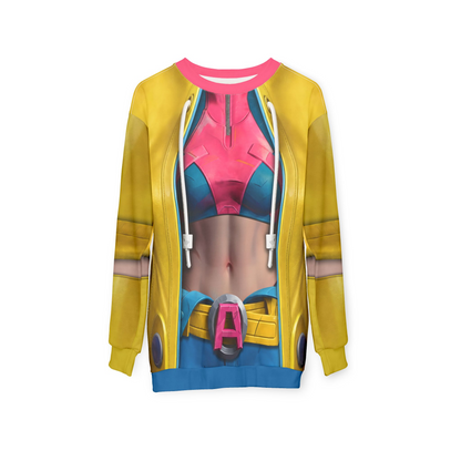 Jubilee Long Sleeve Shirt, Marvel Game Character Costume, X-Men Cosplay, Comic-Con Party Outfit, Halloween Apparel, Mutants Human Costume