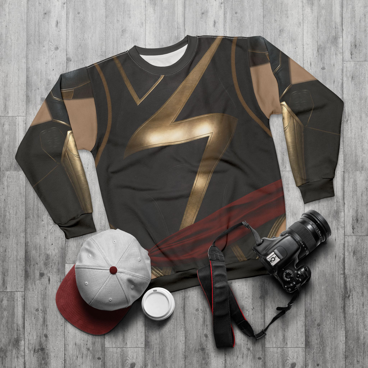 Captain Marvel Classic Suit Long Sleeve Shirt, Carol Danvers, Disney Cosplay, Marvel Comic Costume, Superhero Outfits, Ms. Marvel Outfit