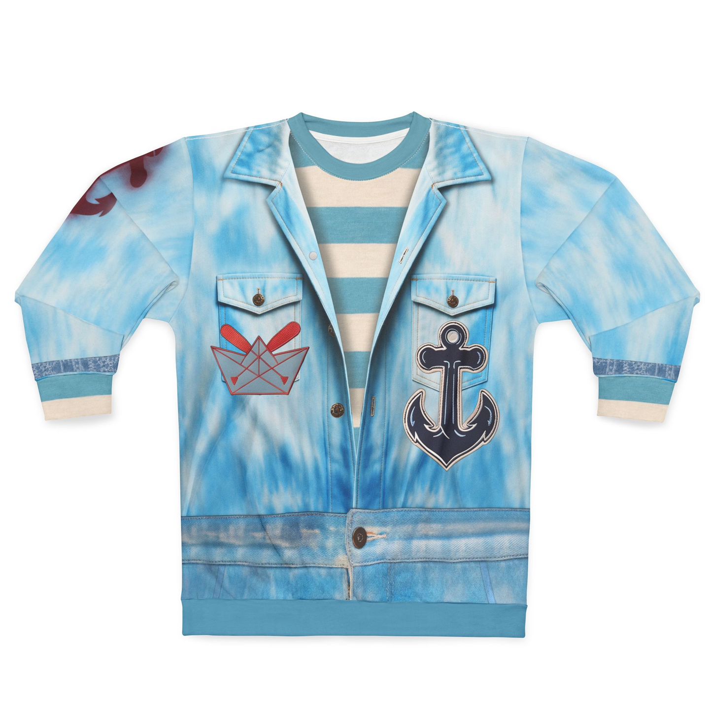 Squeaky Smee Long Sleeve Shirt, Descendants 5 Costume, Wicked Wonderland Cosplay, Musical Fantasy Character Outfit, Disney Cruise Apparel