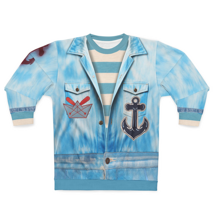 Squeaky Smee Long Sleeve Shirt, Descendants 5 Costume, Wicked Wonderland Cosplay, Musical Fantasy Character Outfit, Disney Cruise Apparel