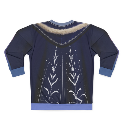 Frozen 3 Costume, Elsa Purple Long Sleeve Sweatshirt, Elsa Lavender Hooded Gown, Disney Sweatshirt, Disneyland Sweatshirt, Princess Elsa