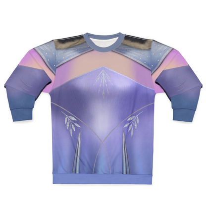 Frozen 3 Costume, Elsa Purple Long Sleeve Sweatshirt, Elsa Lavender Hooded Gown, Disney Sweatshirt, Disneyland Sweatshirt, Princess Elsa