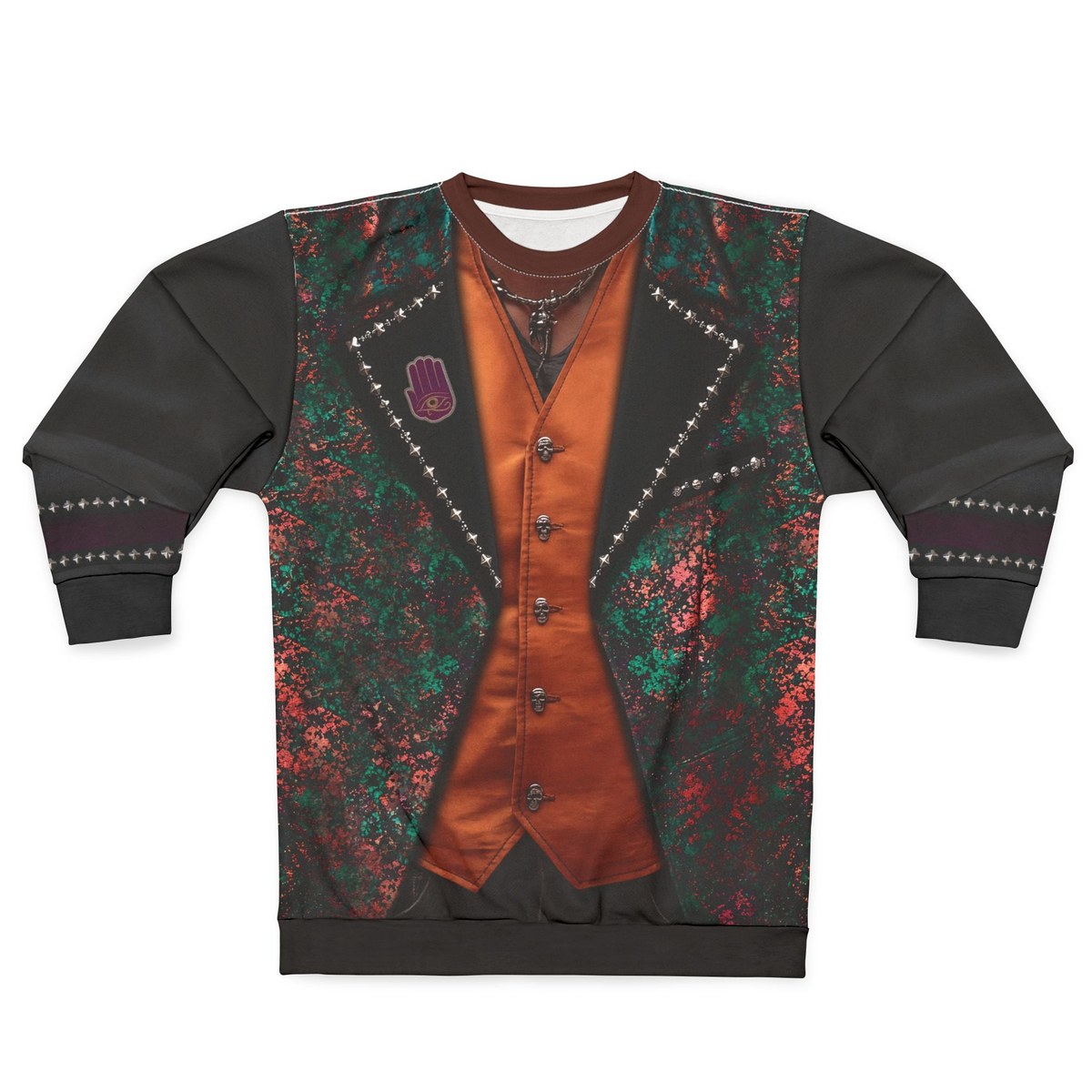 Felix Facilier Tailcoat Long Sleeve Shirt, Descendants 5 Costume, Wicked Wonderland Cosplay, Musical Fantasy Apparel, Halloween Outfit