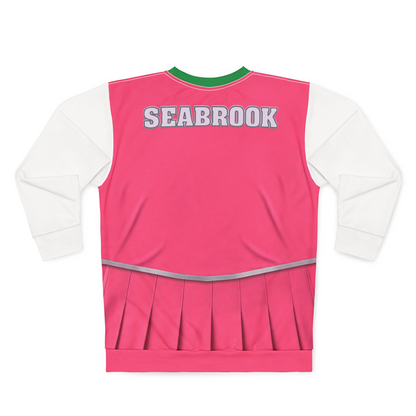 Zombies Seabrook Cheerleader Long Sleeve Shirt, Addison Wells Costume, Seabrook High School Uniform Cosplay, Mighty Shrimp, WDW Halloween
