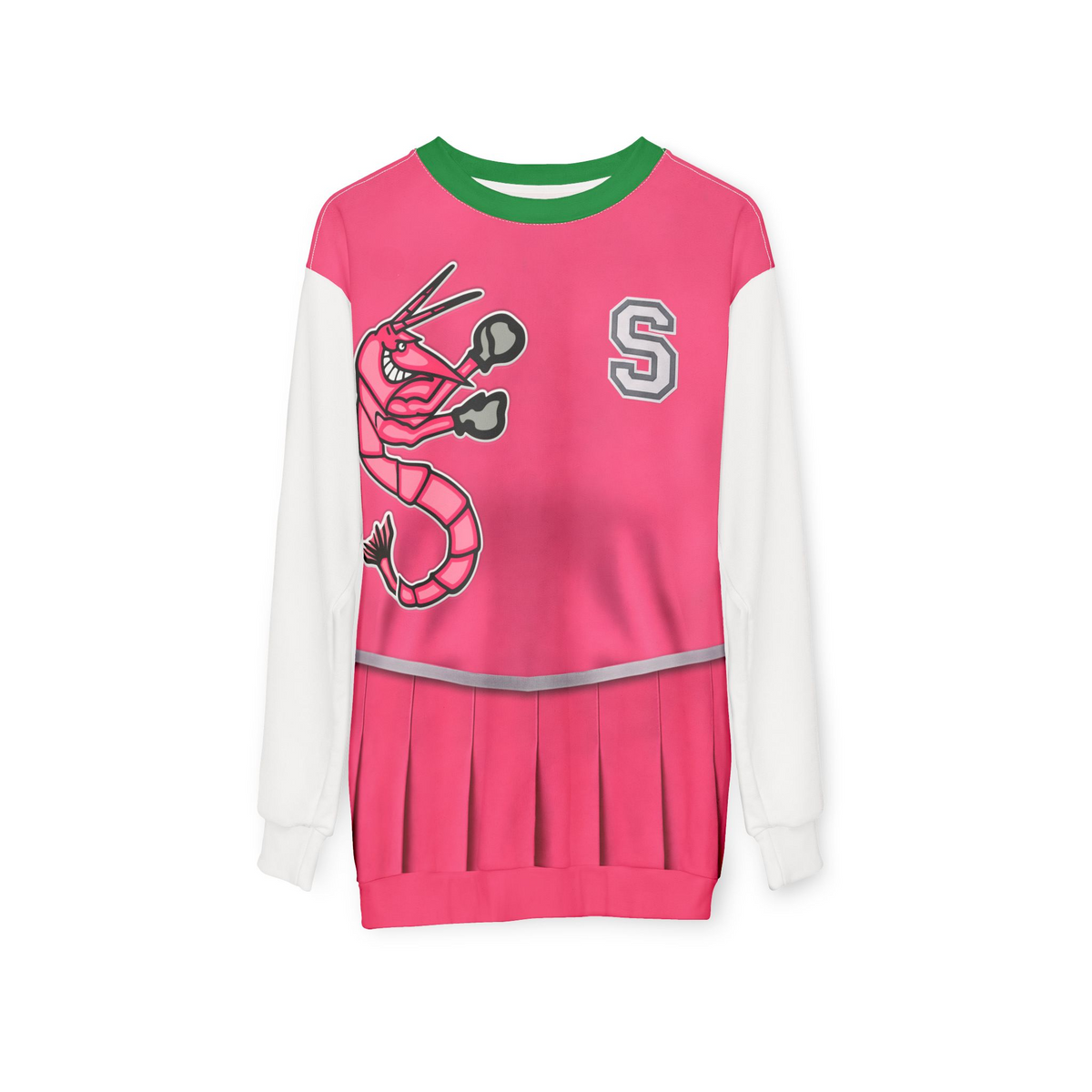 Zombies Seabrook Cheerleader Long Sleeve Shirt, Addison Wells Costume, Seabrook High School Uniform Cosplay, Mighty Shrimp, WDW Halloween