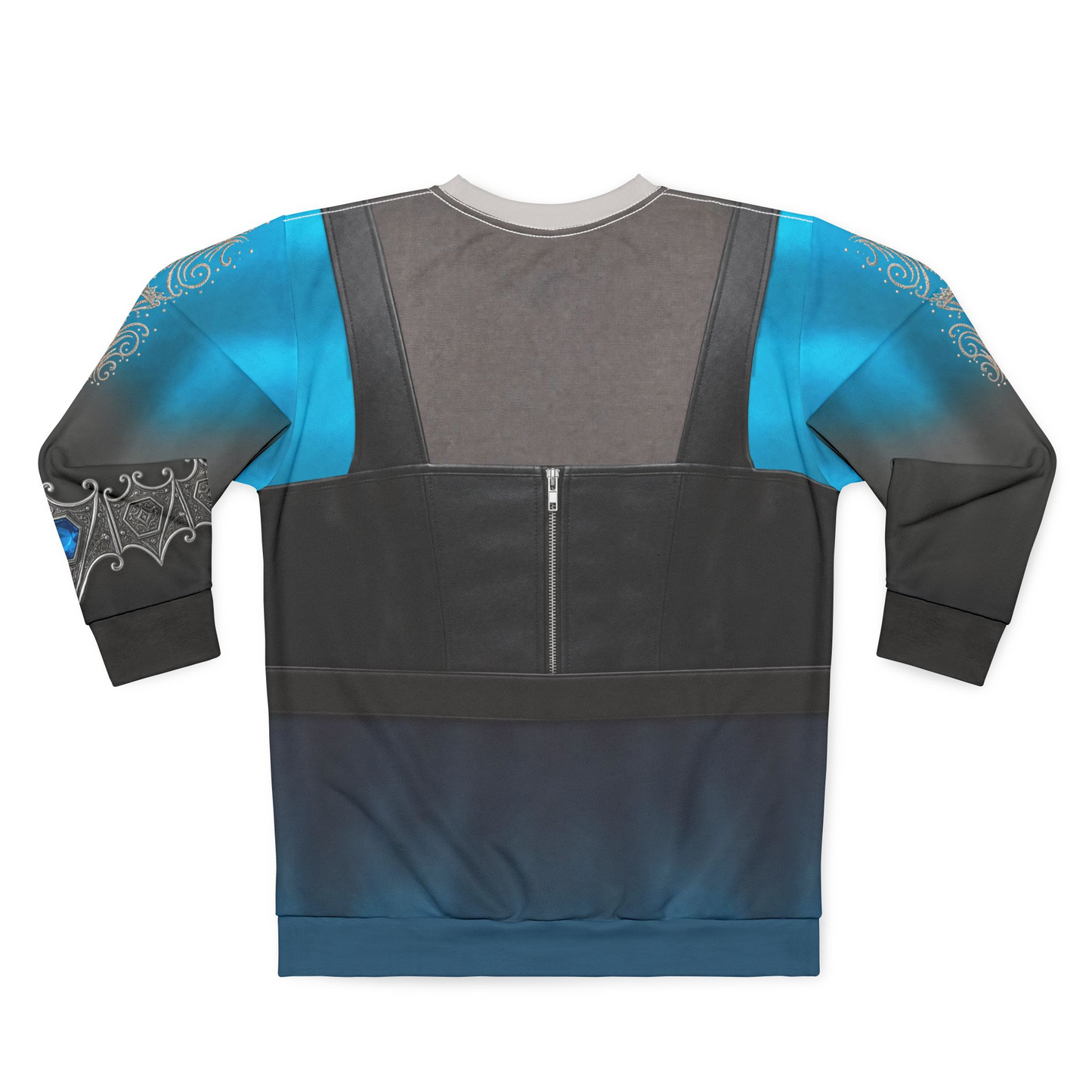 Evil Chloe Long Sleeve Shirt, Descendants 5 Costume, Wicked Wonderland Cosplay, Chloe Charming Blue Black Outfit, Disney Halloween Apparel