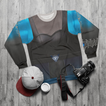 Evil Chloe Long Sleeve Shirt, Descendants 5 Costume, Wicked Wonderland Cosplay, Chloe Charming Blue Black Outfit, Disney Halloween Apparel