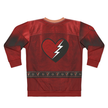 Princess Red Outfit, Descendants 5 Long Sleeve Shirt, Wicked Wonderland Costume, Disney Musical Fantasy Cosplay, Red Hearts Apparel