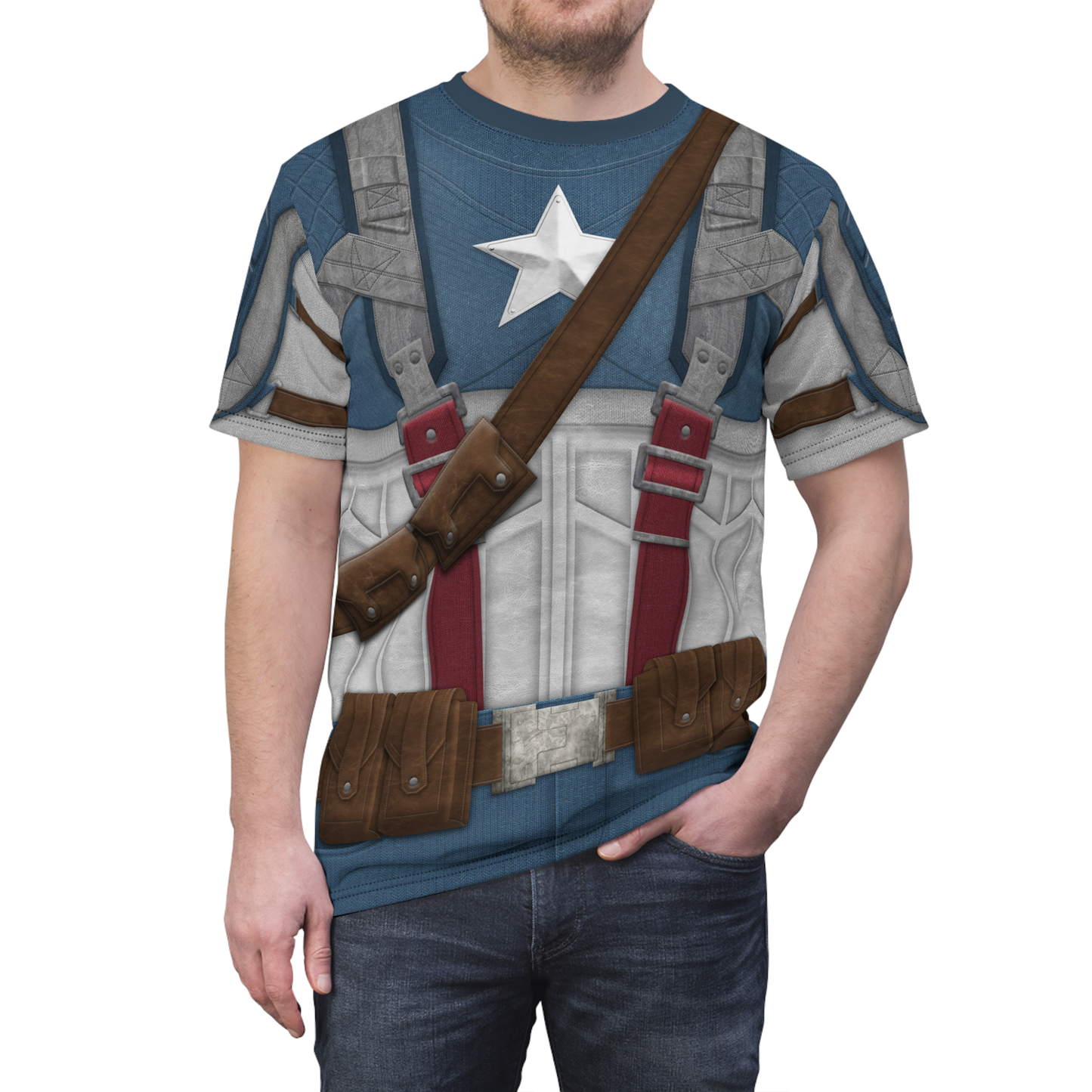 Captain America Shirt, The First Avenger Costume