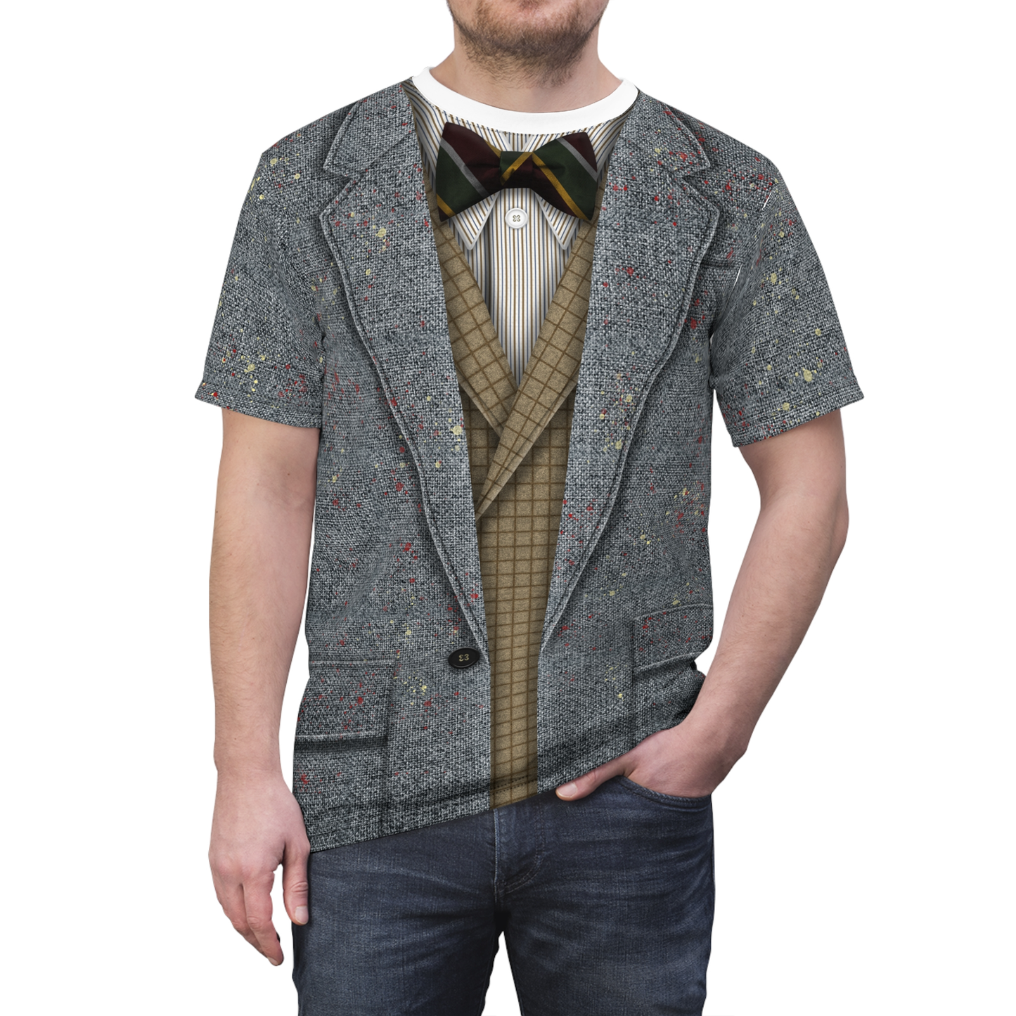 Professor Bruce Davis Shirt, Haunted Mansion 2023 Film Costume