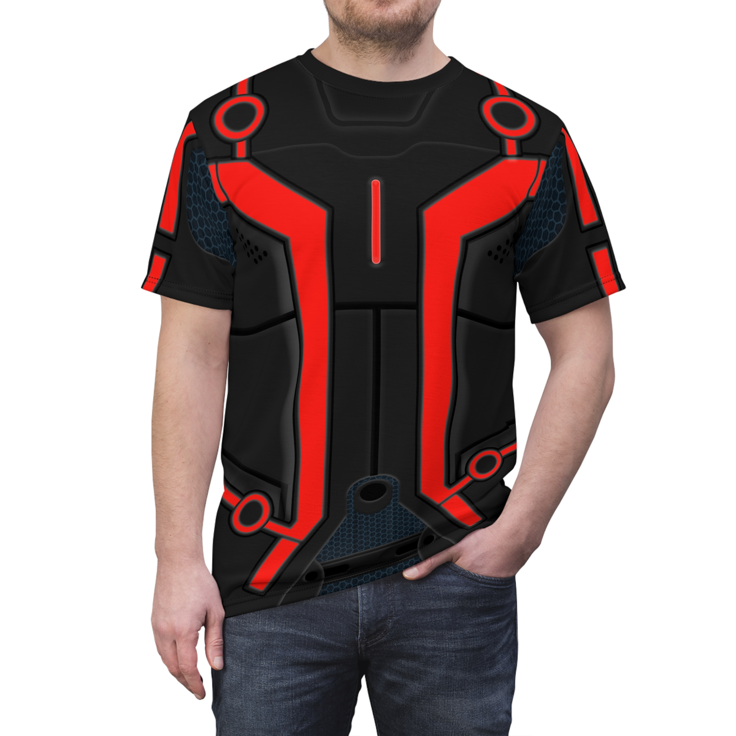 Red Tron Shirt, Tron Legacy Costume