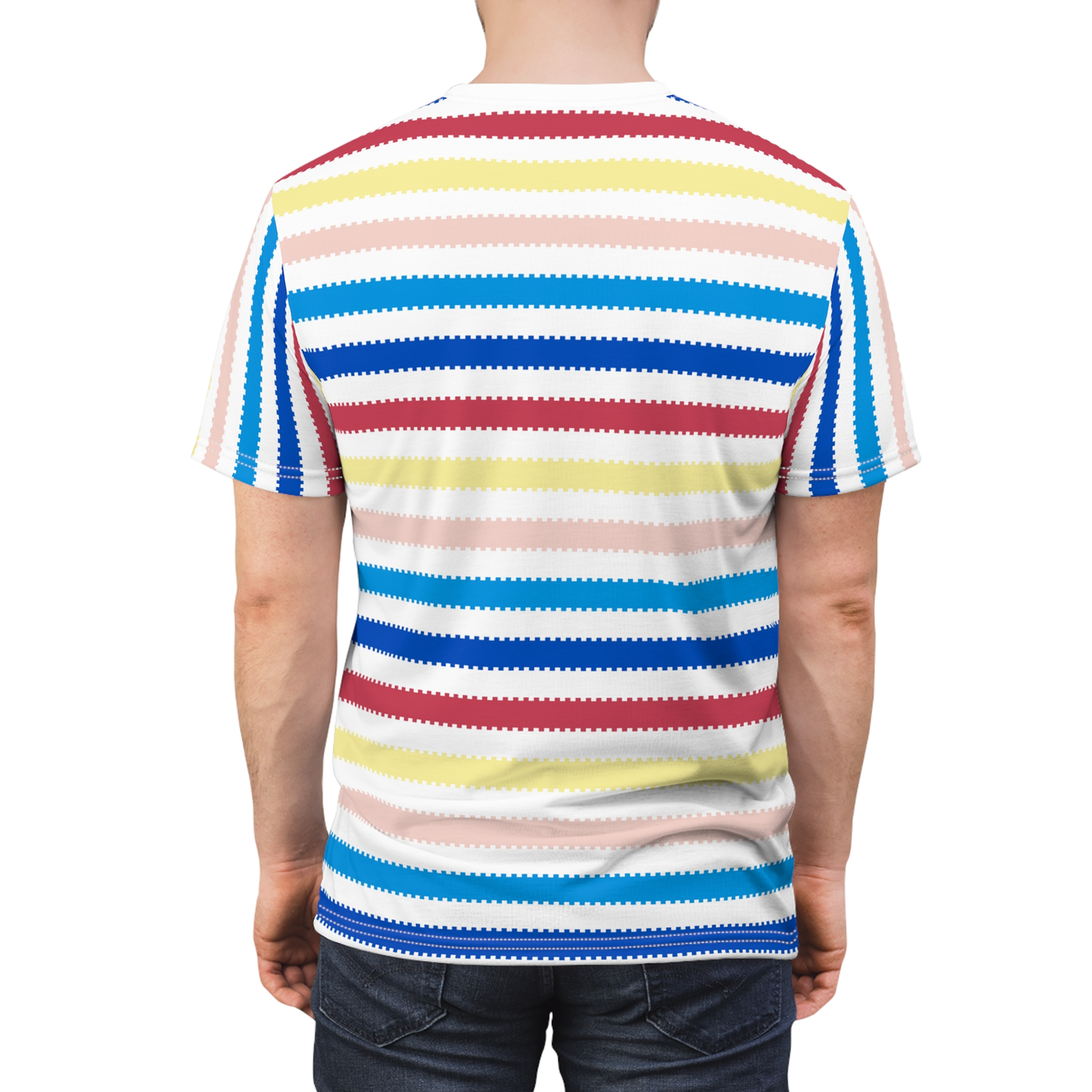 Allan Colorful Striped Shirt, Doll Movie Costume