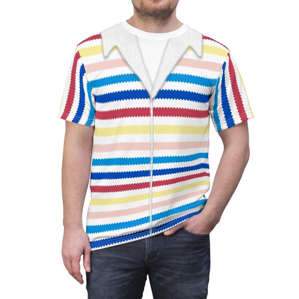 Allan Colorful Striped Shirt, Doll Movie Costume