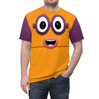Number Two Orange Blocks Shirt, Num Characters Costume