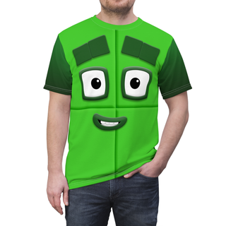 Number Four Green Blocks Shirt, Num Characters Costume