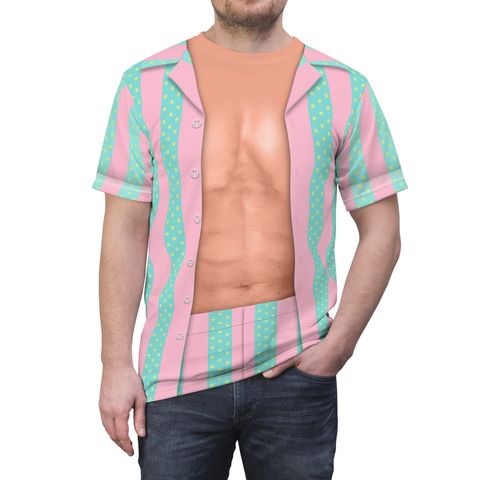 Ryan Malibu Striped Button-Up Shirt, Doll Movie Costume