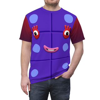 Number Six Purple Blocks Shirt, Num Characters Costume