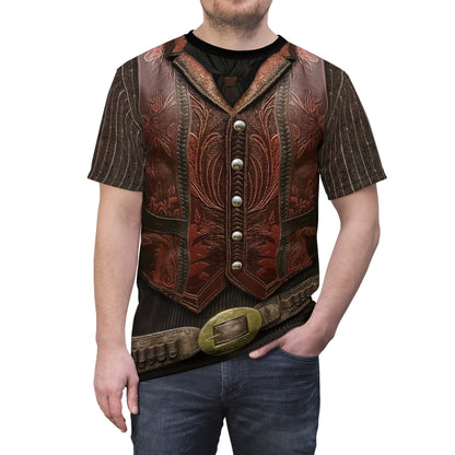 Arthur Wild West Cowboy Shirt, Red Dead Games Character Costume
