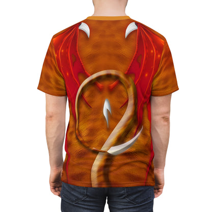 Red Elemental Dragon Shirt, The Eternal Night Costume