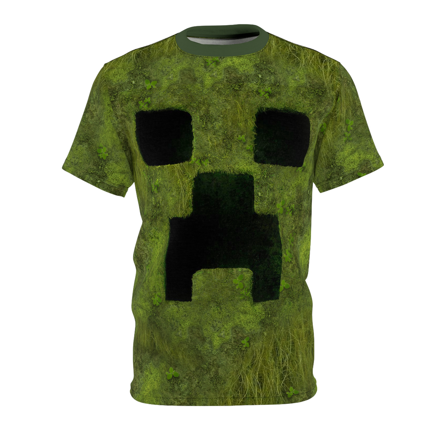 Creeper Face Cosplay Shirt, The Overworld Game Character Inspired Costume