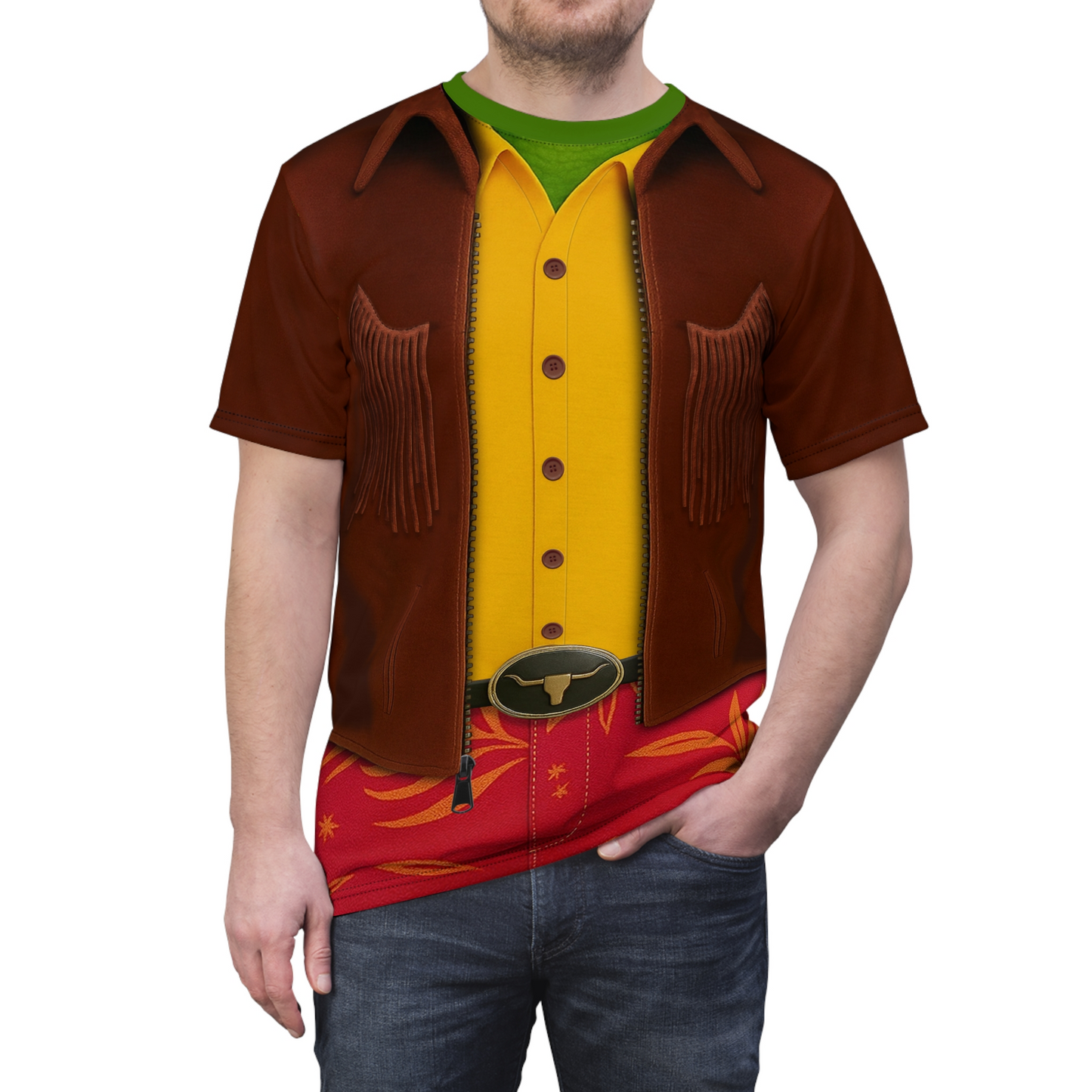 Jesús Green Lizard Shirt, Zootopia 2 Character Inspired Costume