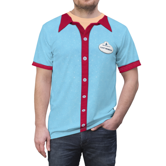 Main Street USA Uniform Shirt, Disney Cast Member Costume