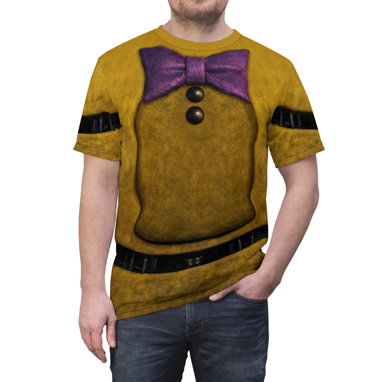 Bonnie Yellow Rabbit Shirt, FNAF Character Inspired Costume