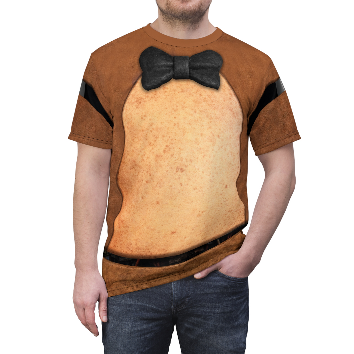 Freddy Brown Bear Shirt, FNAF Character Inspired Costume
