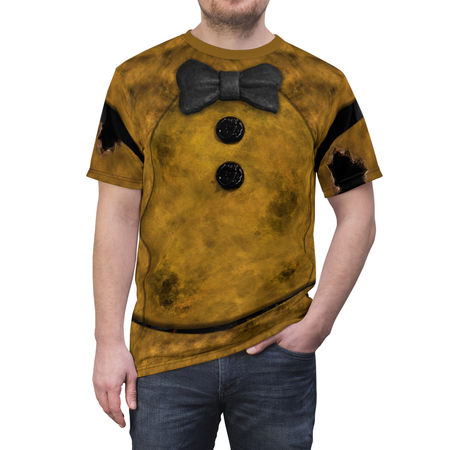Yellow Animatronic Bear Shirt, FNAF Character Inspired Costume