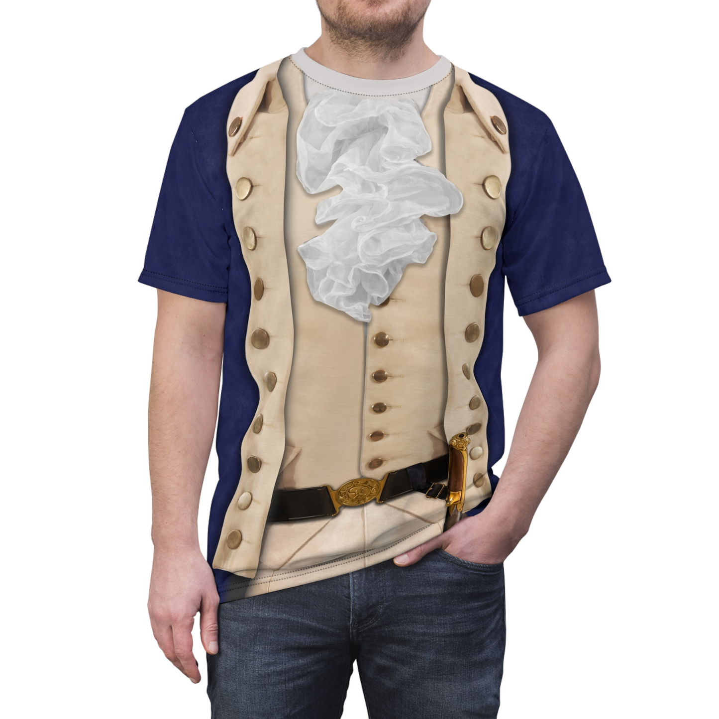 Alexander Military Blue Shirt, Hamilton Musical Costume