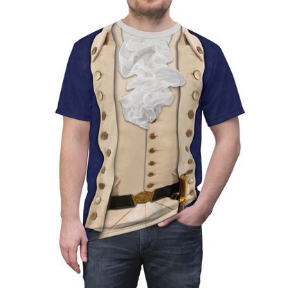 Alexander Military Blue Shirt, Hamilton Musical Costume