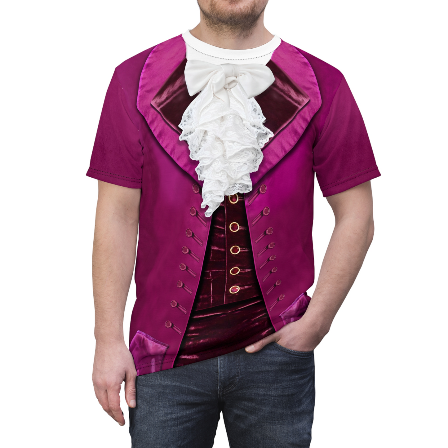 Marquis de Lafayette Purple Shirt, Hamilton Musical Costume