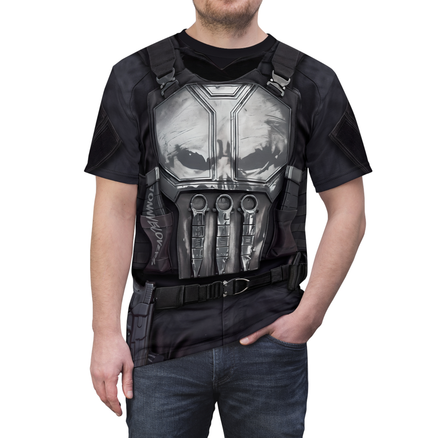 Francis David Castle Shirt, Spider-Man Brand New Day Costume, Marvel Character Cosplay, Halloween Outfit, Disney Costume, Punisher Fans