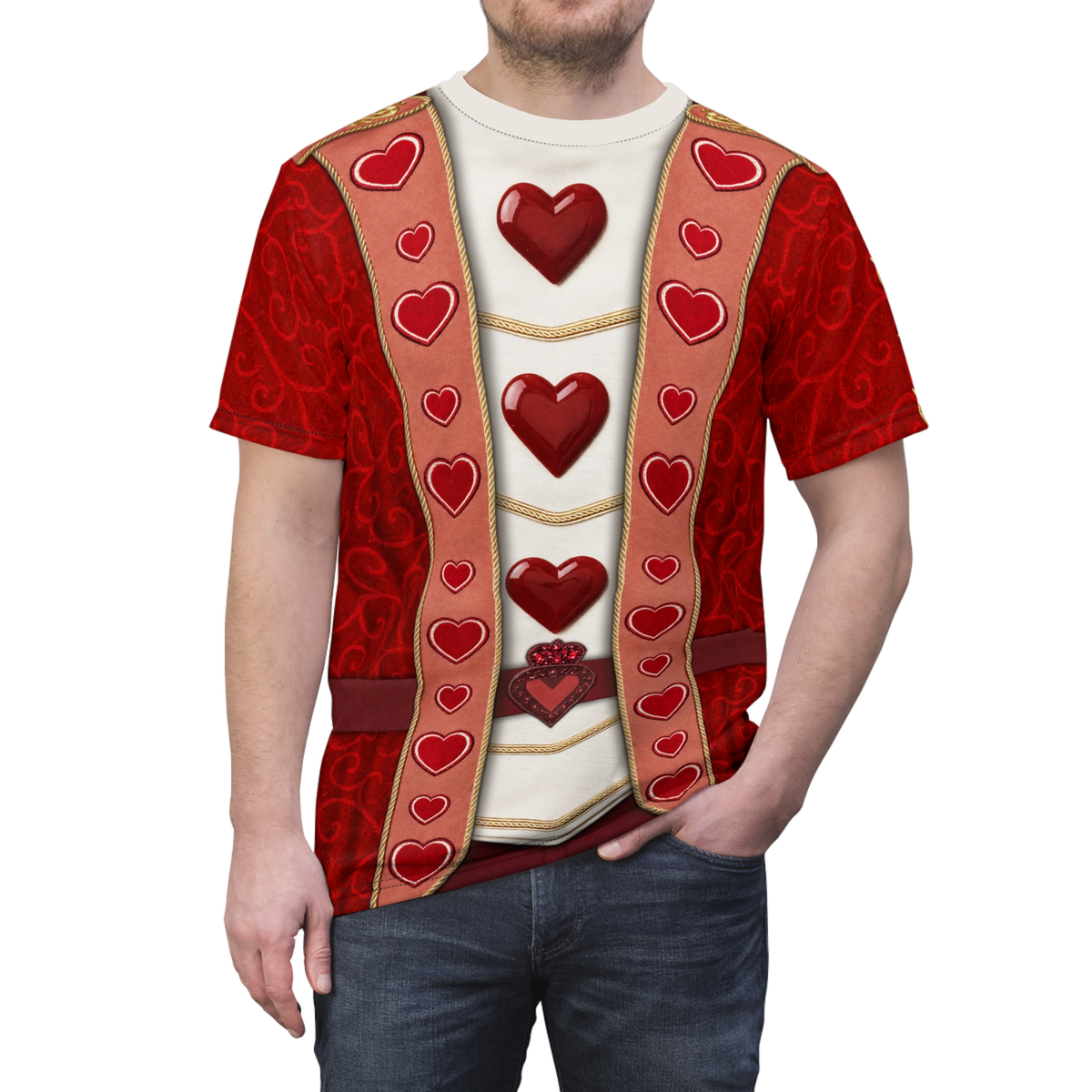 Card Soldiers Shirt, Descendants 5 Cosplay, Wicked Wonderland Costume, Musical Fantasy Character, Queen of Hearts Royal Guards Outfit