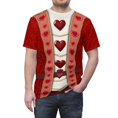Card Soldiers Shirt, Descendants 5 Cosplay, Wicked Wonderland Costume, Musical Fantasy Character, Queen of Hearts Royal Guards Outfit